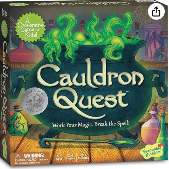 Peaceable Kingdom Cauldron Quest Cooperative Potions and Spells Game for Kids - Picture 1 of 9